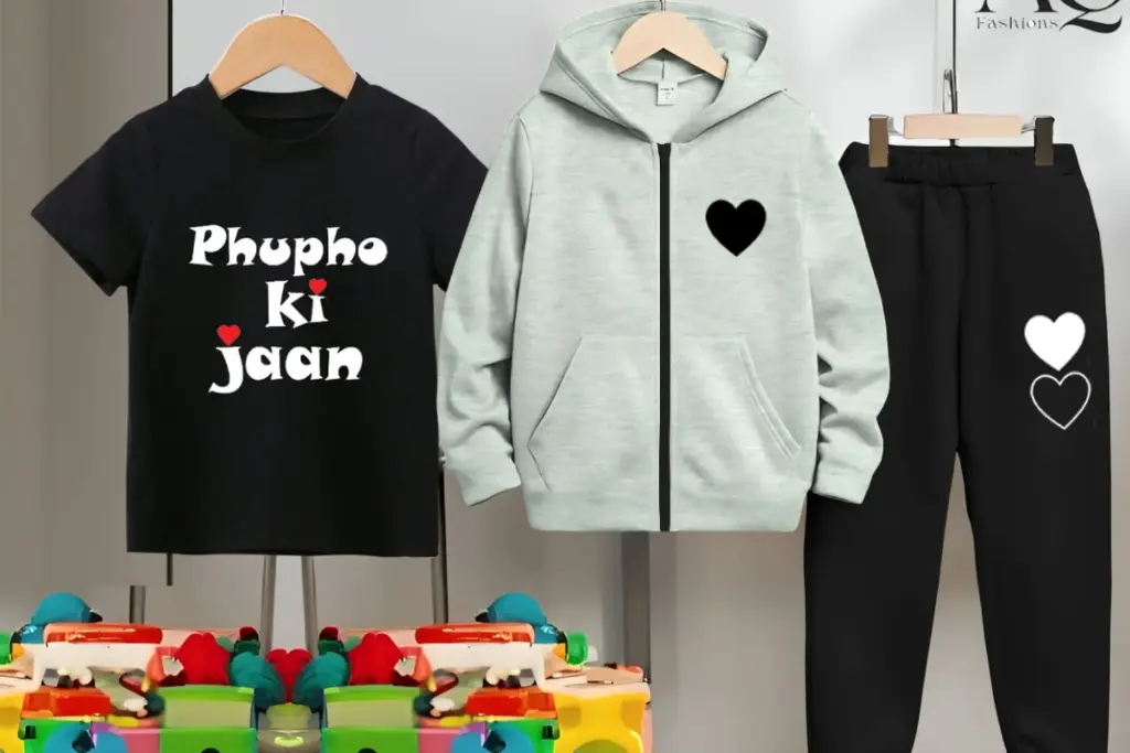 3 IN 1 BLACK SHIRT WITH HOODIE AND PAJAMA