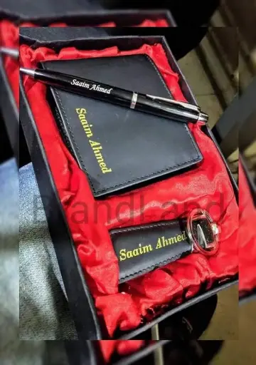 3 IN 1 CUSTOM NAME NOTE BOOK WITH CUSTOM NAME PEN AND KEYCHAIN